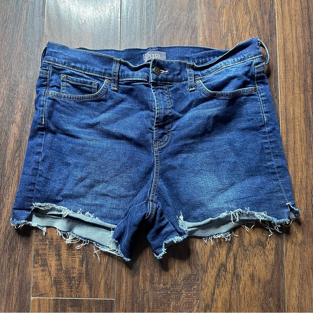 NYDJ Distressed Denim Cut Off Shorts